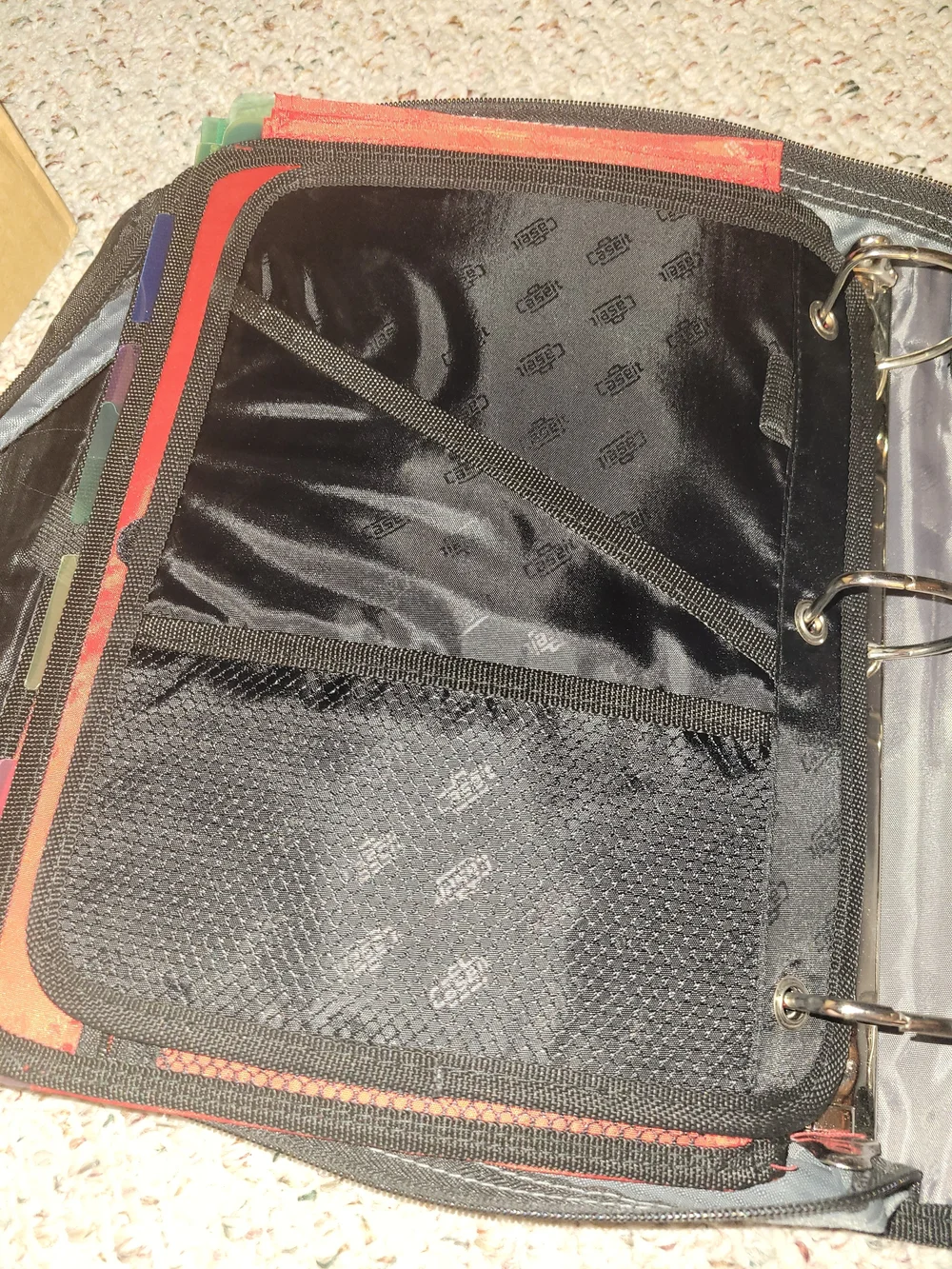 Tech Accessories Organizer Case - Red and Gray